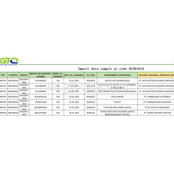 Importar muestra de datos en el código 95361019